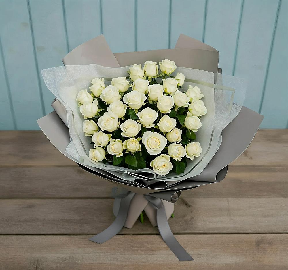 Букет Белоснежная нежность в Нефтеюганске