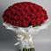 Букет 101 Красная роза Блэк Мэджик в Нефтеюганске