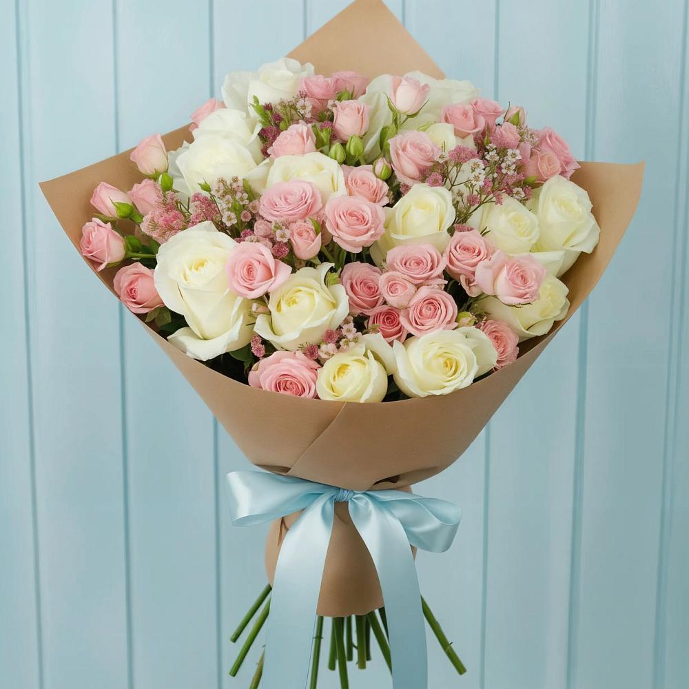 Букет цветов из: Розы в Нефтеюганске