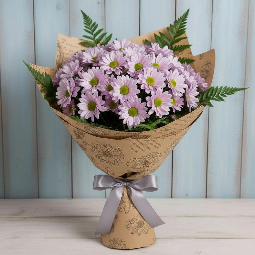 Букет цветов из: Хризантемы в Нефтеюганске