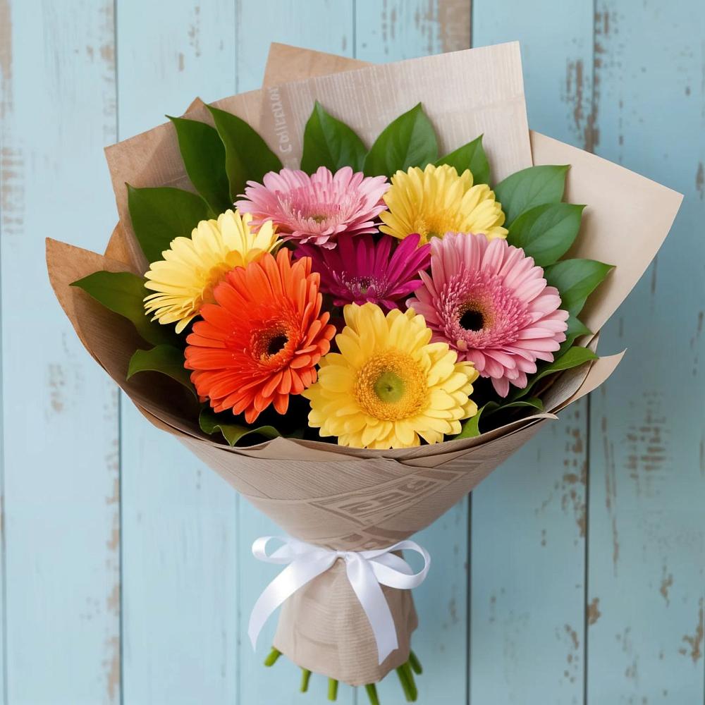 Букет цветов из: Герберы в Нефтеюганске