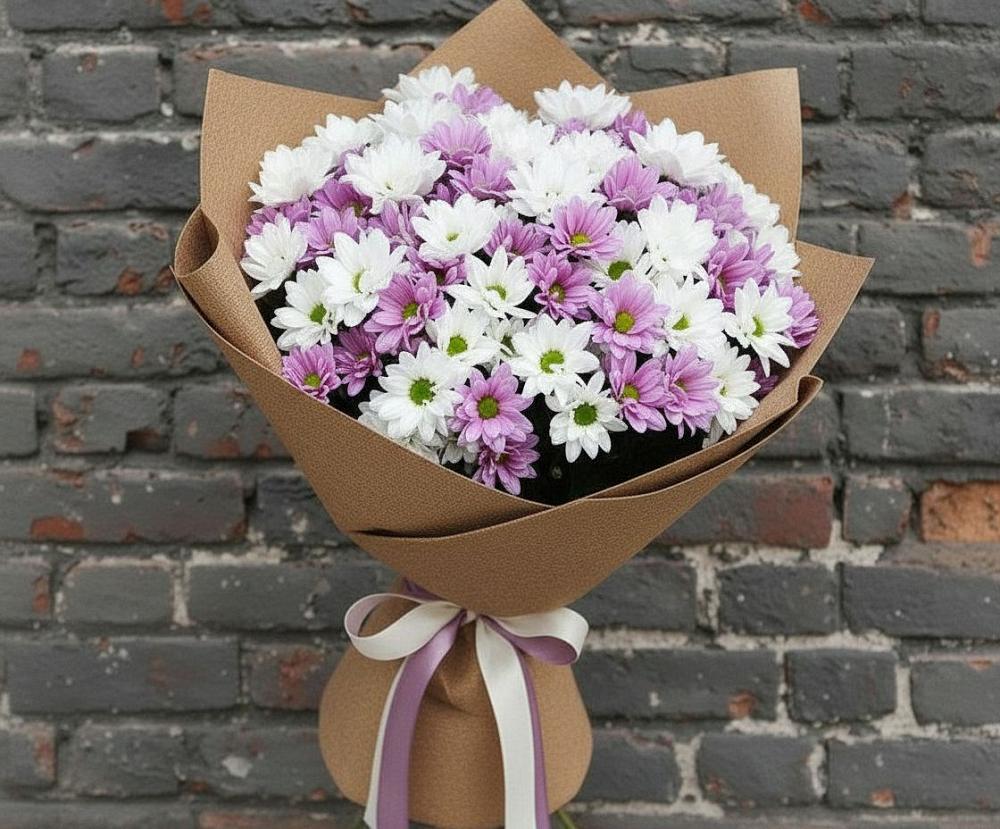 Букет цветов из: Хризантемы в Нефтеюганске