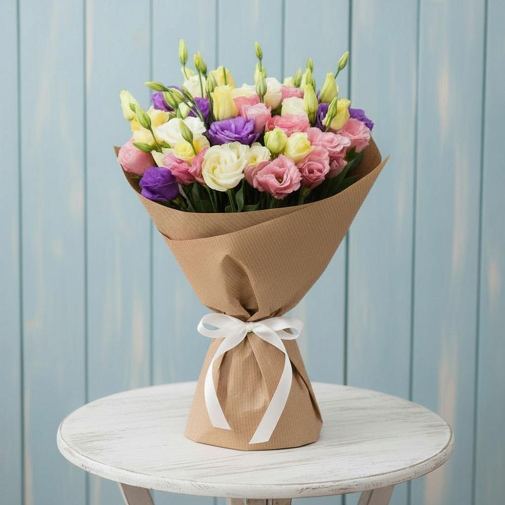 Букет цветов из: Лизиантусы в Нефтеюганске