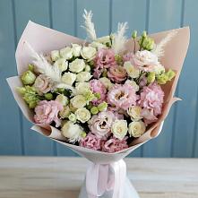 Букет цветов из:  Альстромерии и Розы в Нефтеюганске