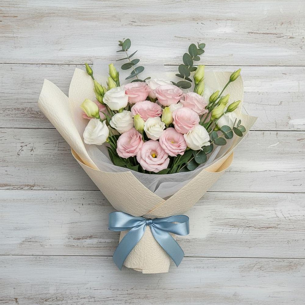 Букет цветов из: Лизиантусы в Нефтеюганске